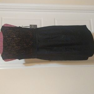 NWT Merona black lace sleeveless dress size 10